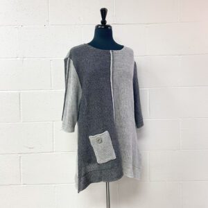 Grey knit sweater
