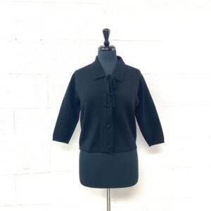 Pure wool cropped cardigan