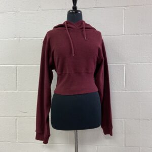 Silence & noise cropped hoodie
