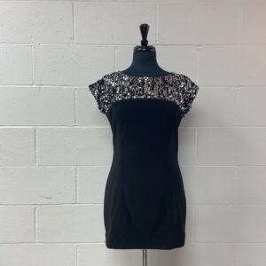 Black sparkly mini dress