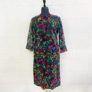 Vintage colourful print  dress