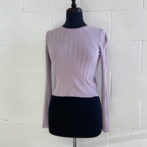 Topshop purple crop sweater