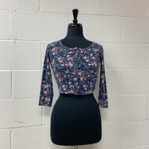 Pins & needles floral cropped cardigan