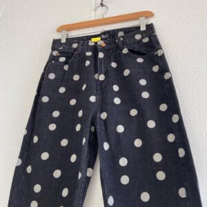Denim co. Polka dot high waist jeans