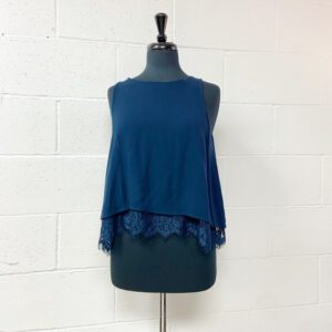 Paper crane navy top