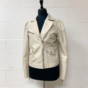 Jack cream faux leather jacket