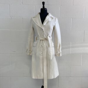 Sandra Angelozzi cream trench coat