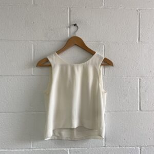 Club Monaco cream crop top