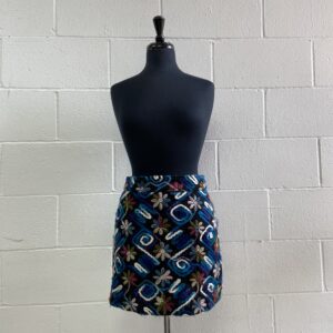 Zara basic embroidered skirt