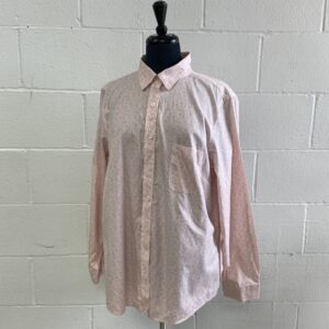 L.L Bean pink paisley shirt
