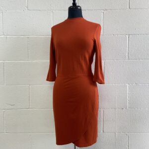 Topshop burnt orange dress