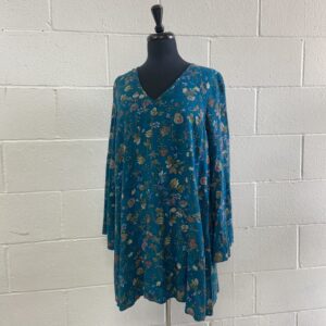 Doe & Rae teal floral dress